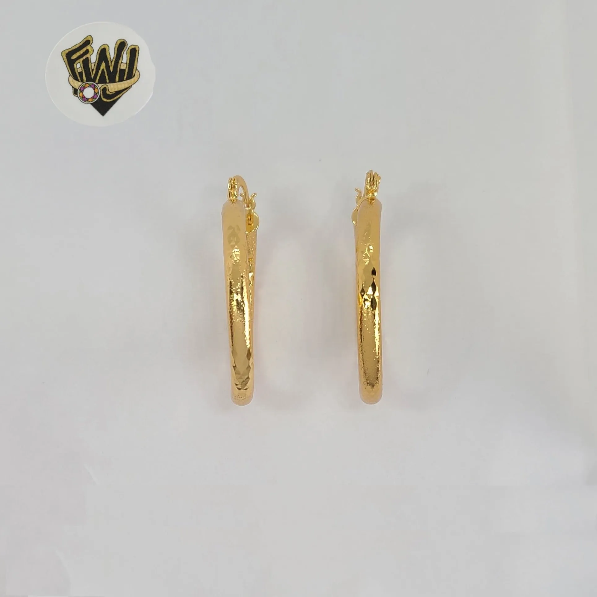 (1-2729-1) Gold Laminate - Carved Hoops - BGO