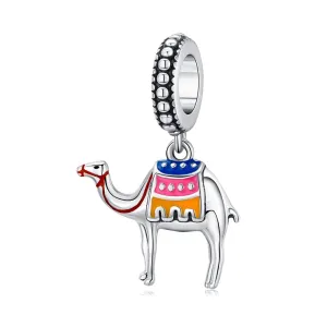 925 Sterling Silver Camel Bead Pendant For Diy Bracelets & Necklaces