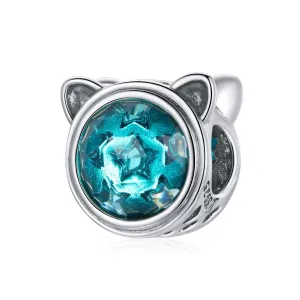 925 Sterling Silver Cat Ear Bead Bracelet / Necklace Accessory