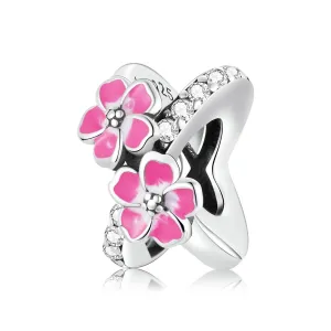 925 Sterling Silver Flower Bead Bracelet & Necklace Set