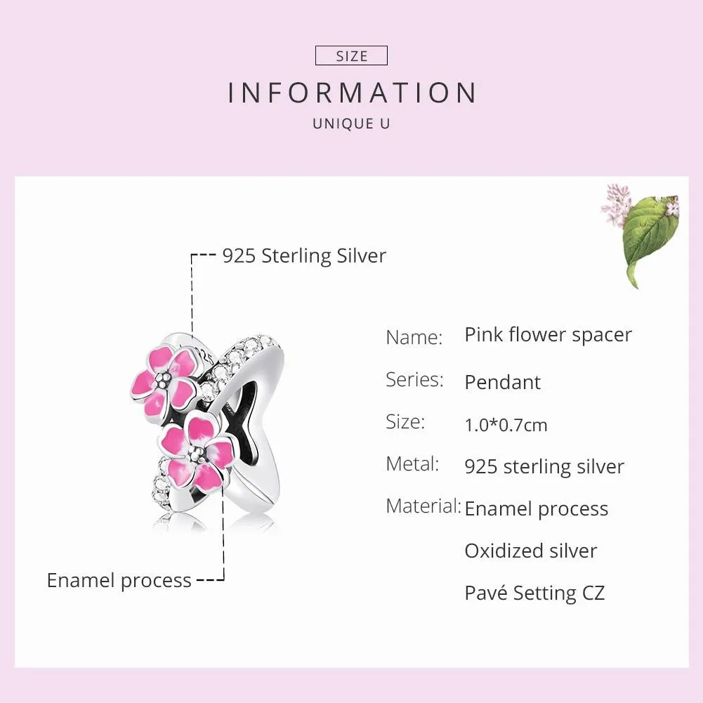 925 Sterling Silver Flower Bead Bracelet & Necklace Set