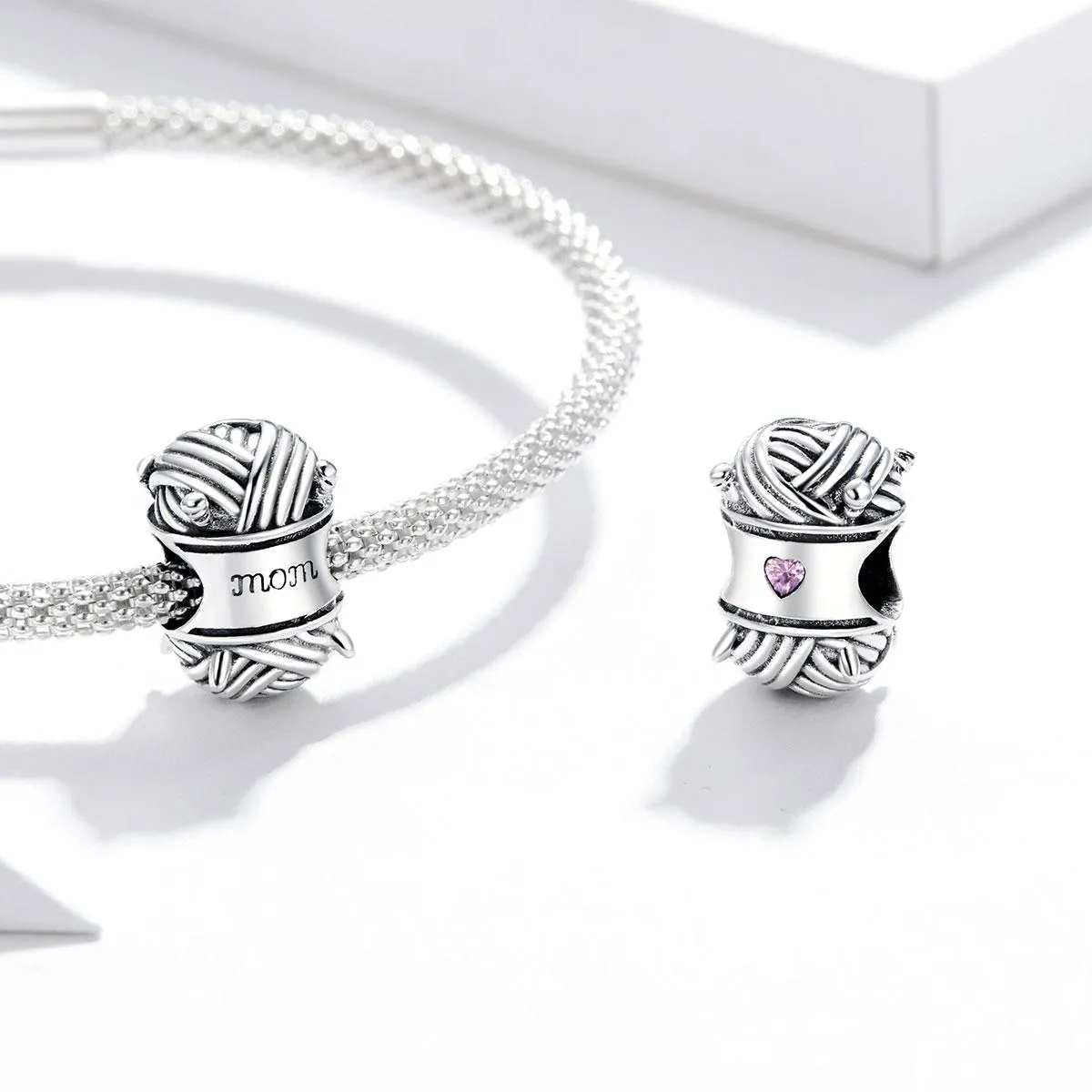 925 Sterling Silver Knitting Bead Bracelet / Necklace Accessory