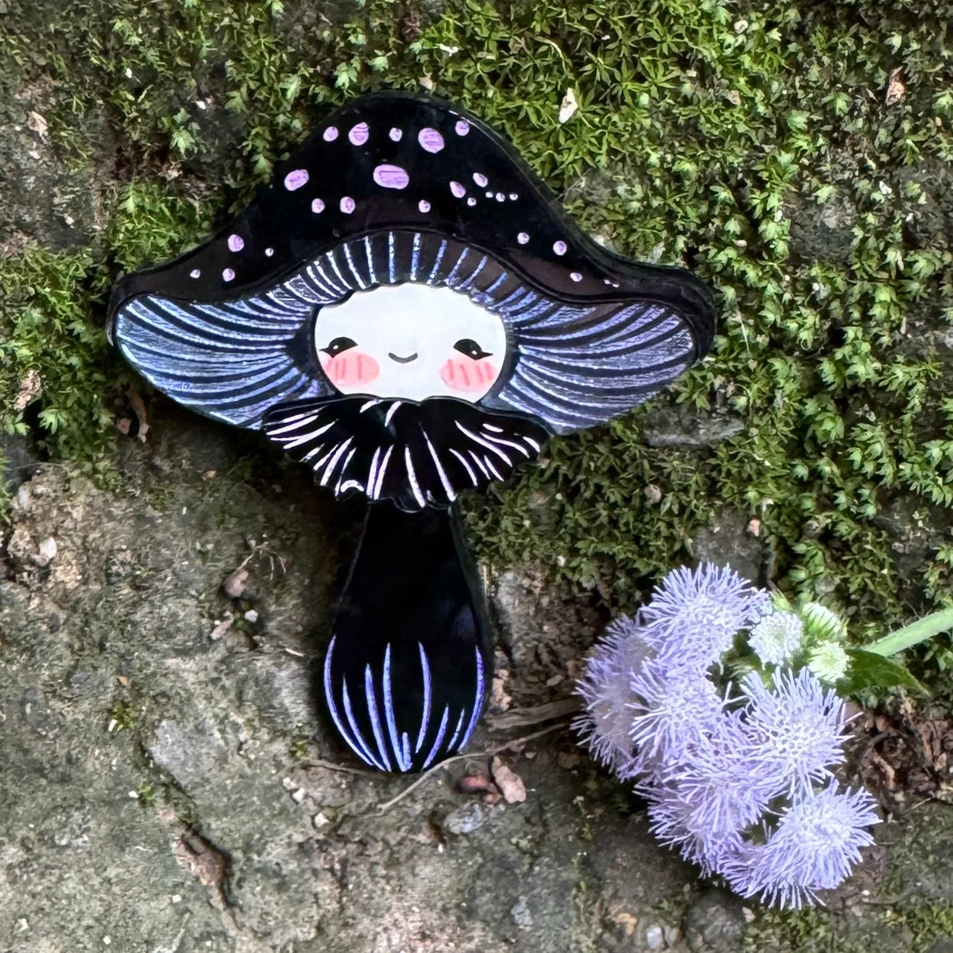 Ebony Velvet - Brooch