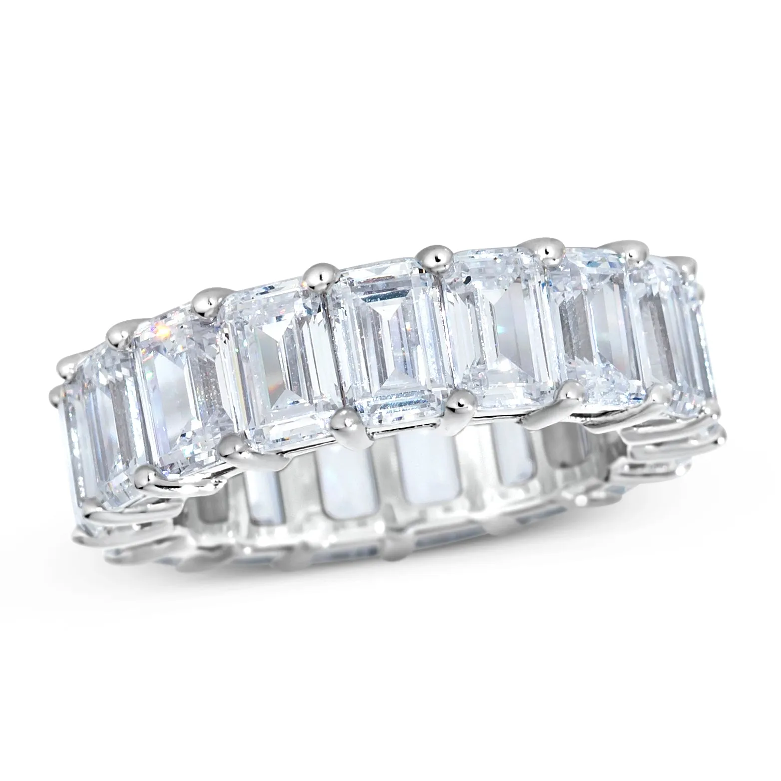 Eternity Engagement Ring Set