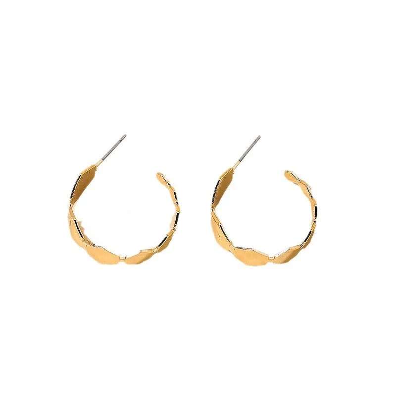 European-Inspired Hexagon Women's Earrings - Trendy Minimalist Style