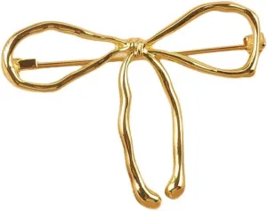 Fashion Bow Knot Lapel Brooch Pin Elegant Ribbon Bow Tie Pins Clip Sweater Hat Scarves Dress Suit Corsage Gardigan Brooches Minimalist Christmas Birthday Jewelry Gifts for Women Girls Accessories