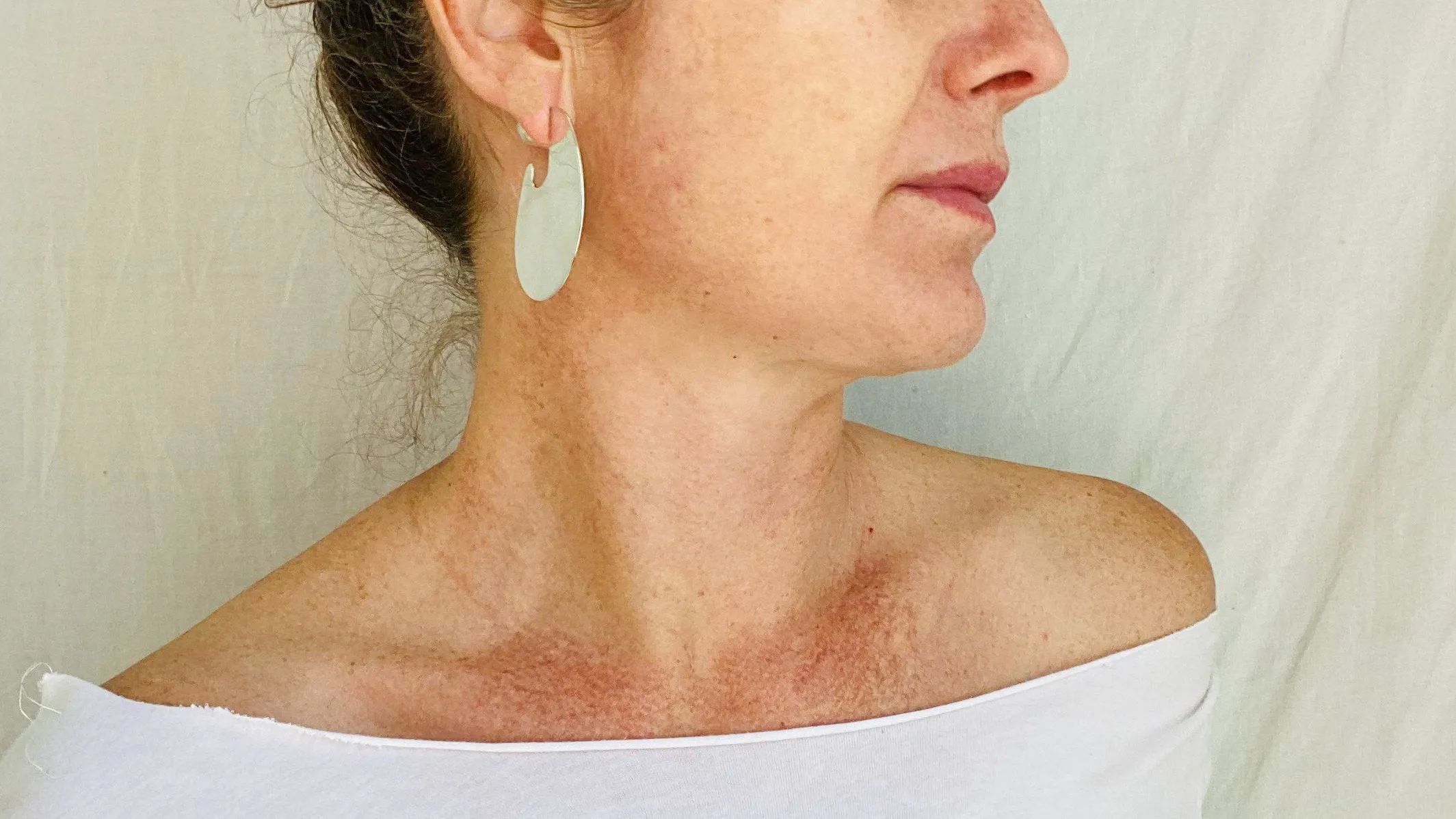 Flat Hoop Earrings. Sterling Silver. Atelier Aadya. 0961