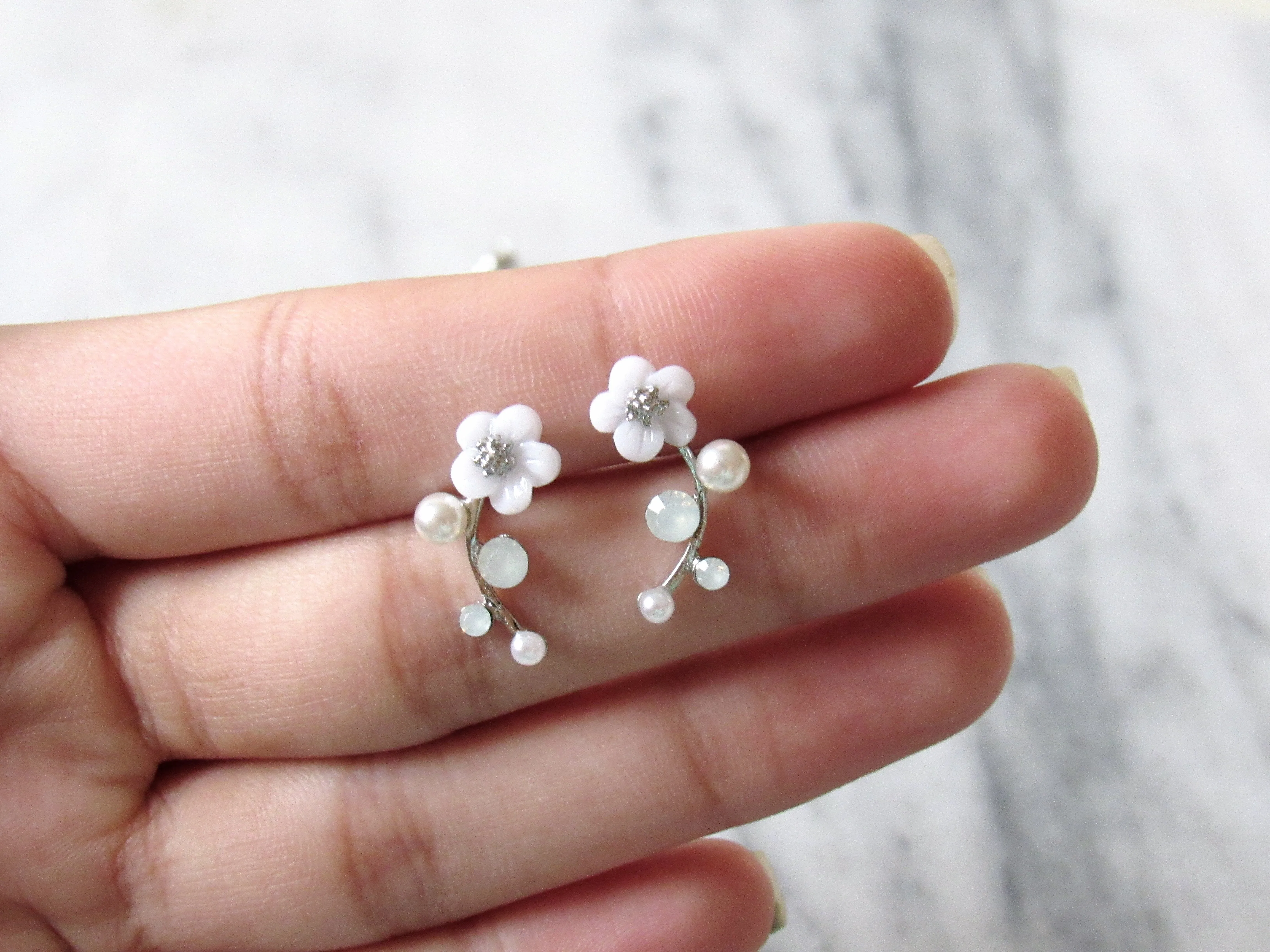 Floral Stem Earrings