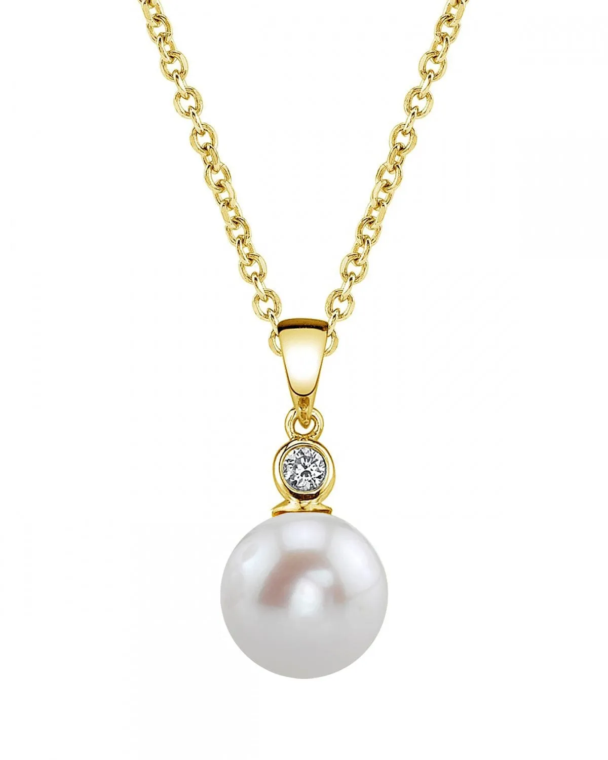 Freshwater Pearl & Diamond Michelle Pendant