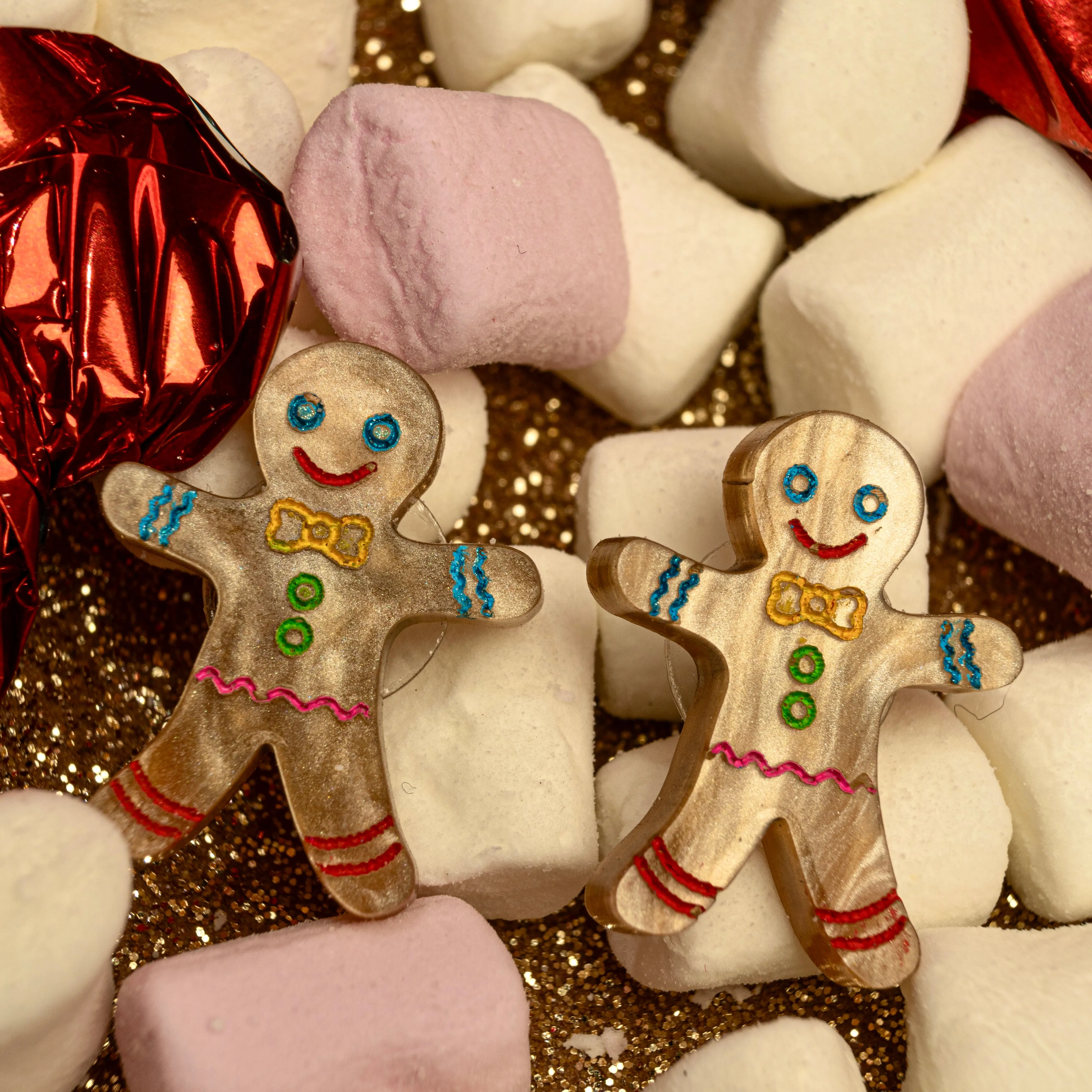 Gingerbread - earring stud