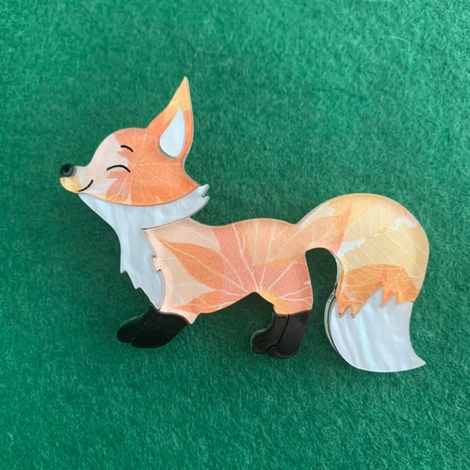 Hunter the autumn - Fox 🦊 brooch