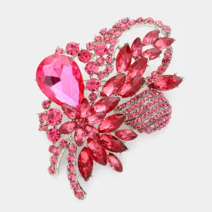 iLLASPARKZ Glass Crystal Bouquet Brooch / Pendant