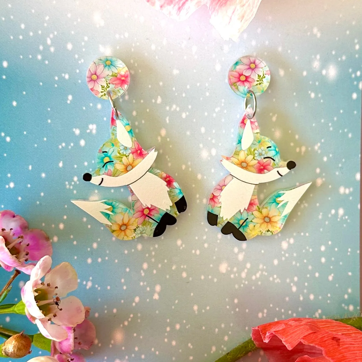 Jessica the spring 🦊 fox - earrings - Set of 2