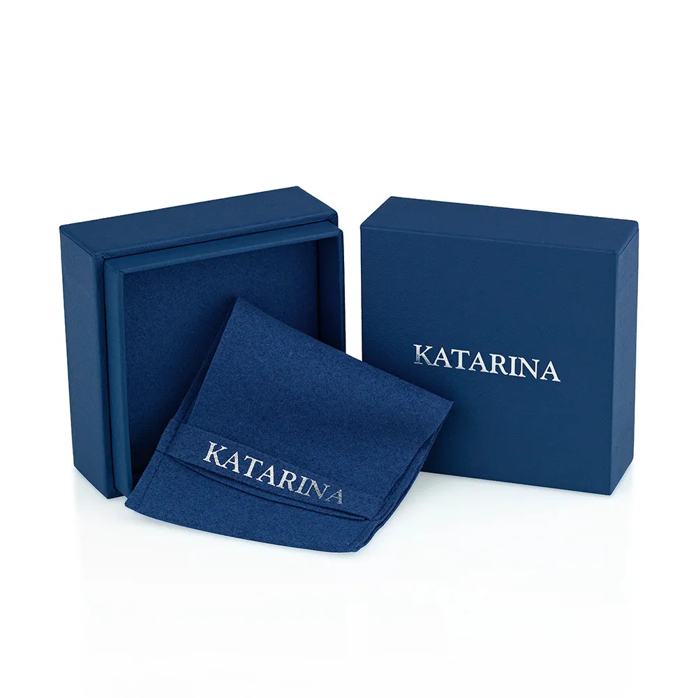 KATARINA Bow and Heart Shaped Infinity Diamond Tennis Bracelet (1/20 cttw)