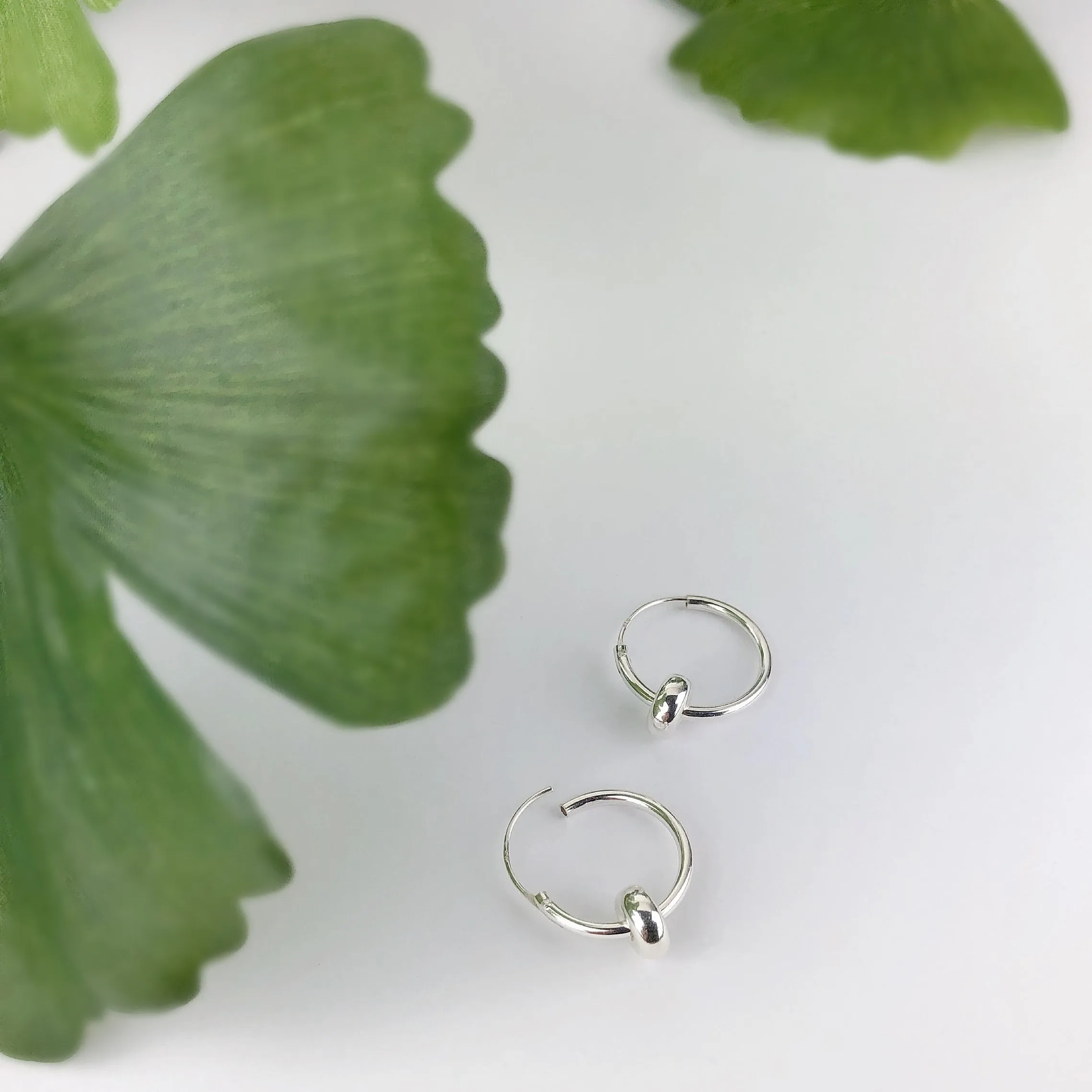Silver Donut Hoops - VE4739