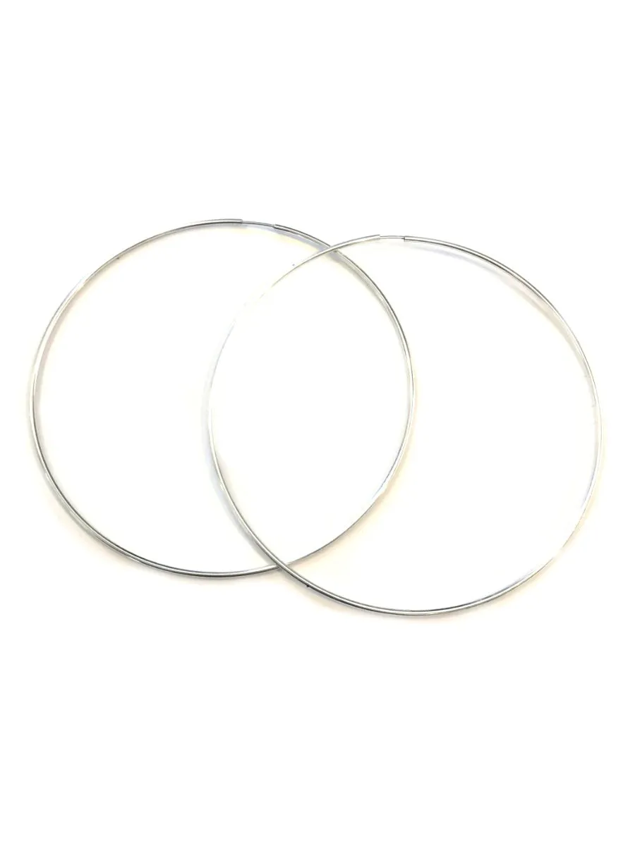 Sterling Silver Endless Hoops